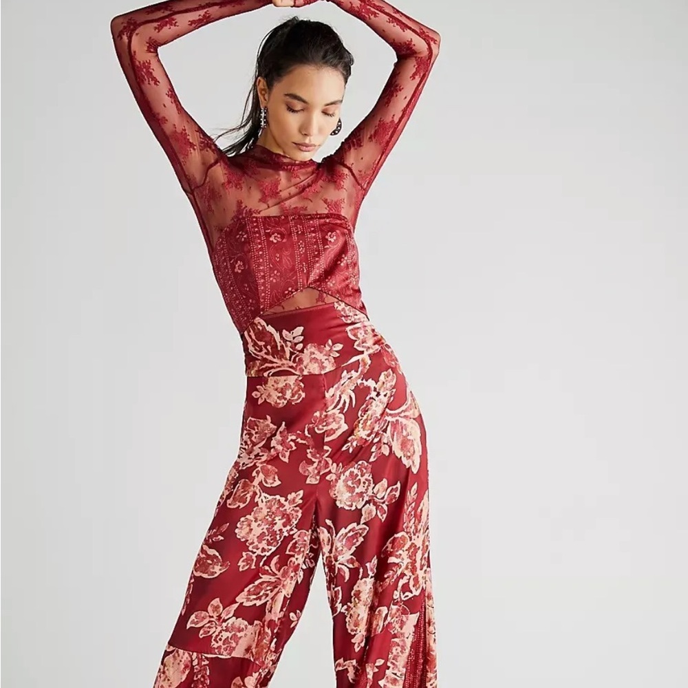 Anthropologie Silky Juliet Jumpsuit Size M $228